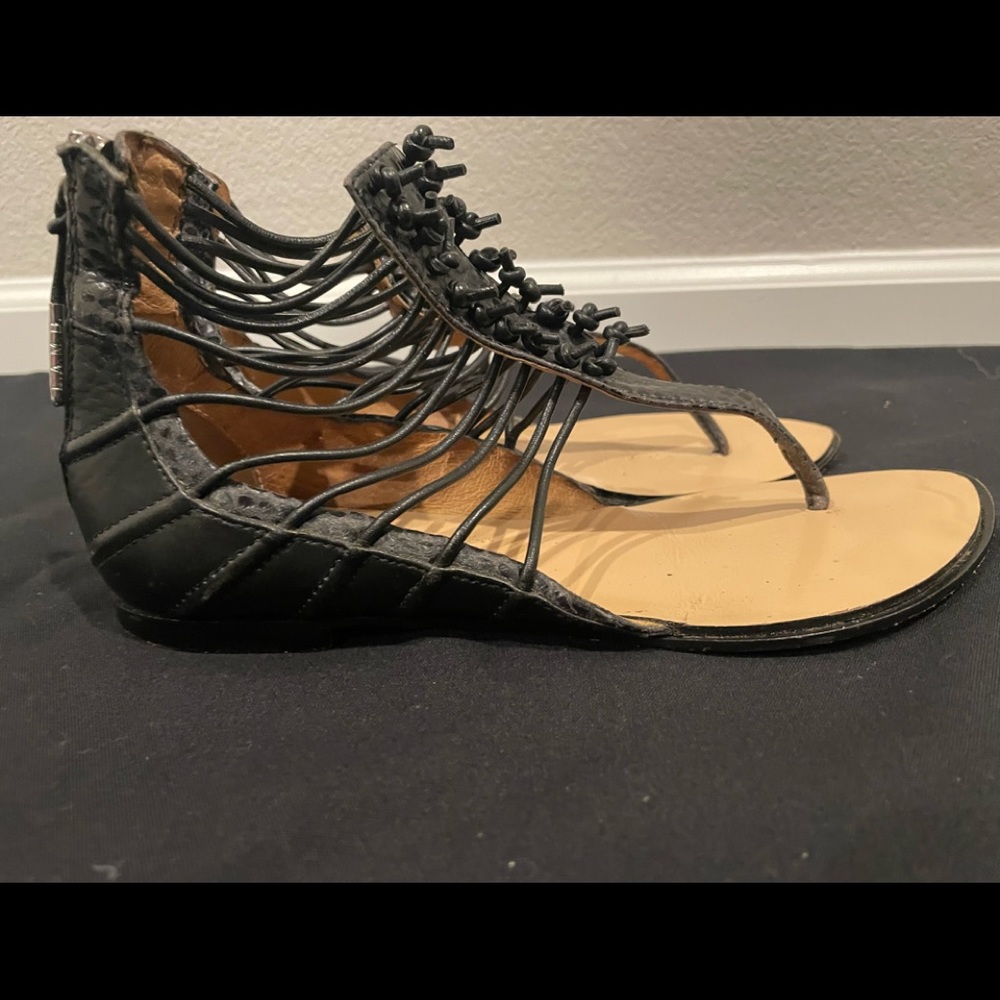 **L.A.M.B** black sandals. Size 7